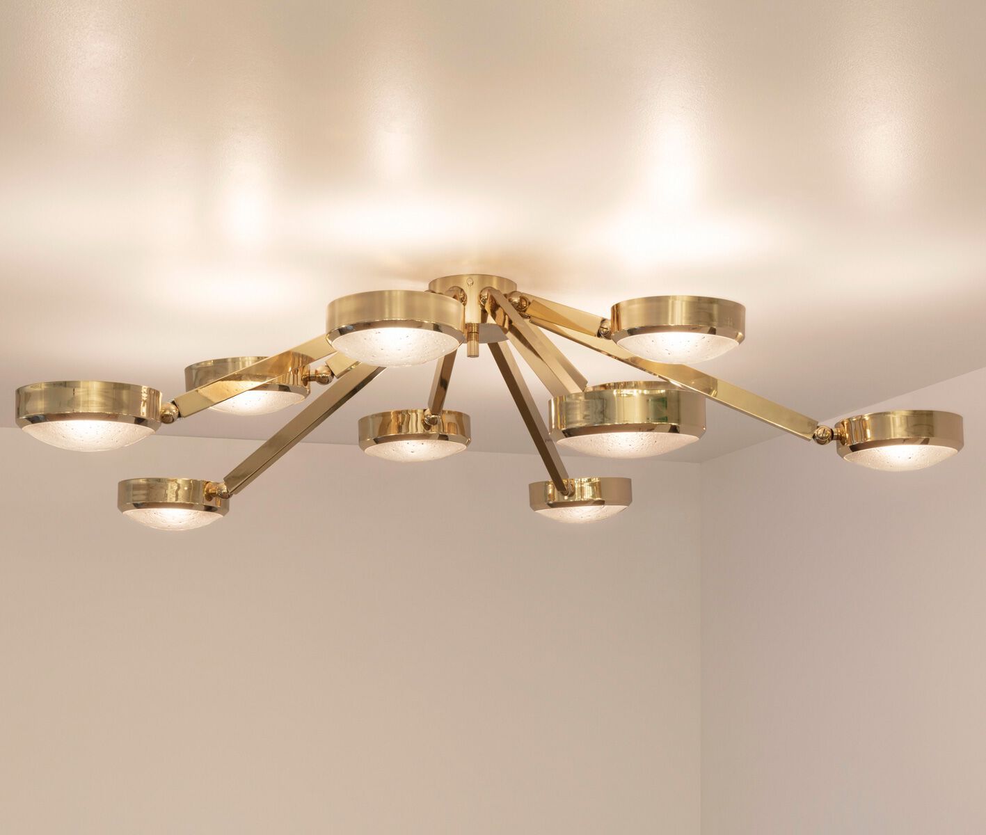 Металлический потолочный светильник GASPARE ASARO OCULUS - MURANO GLASS ARCH-00119367 - Вид №8