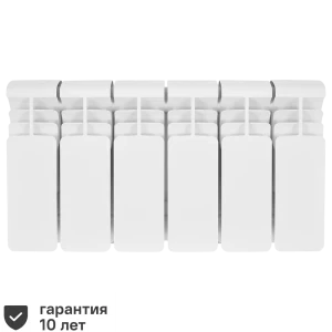 Радиатор секционный Rifar Alum RAL20006 200/90 6 секций боковое подключение алюминий белый 82541839 STLM-2020635