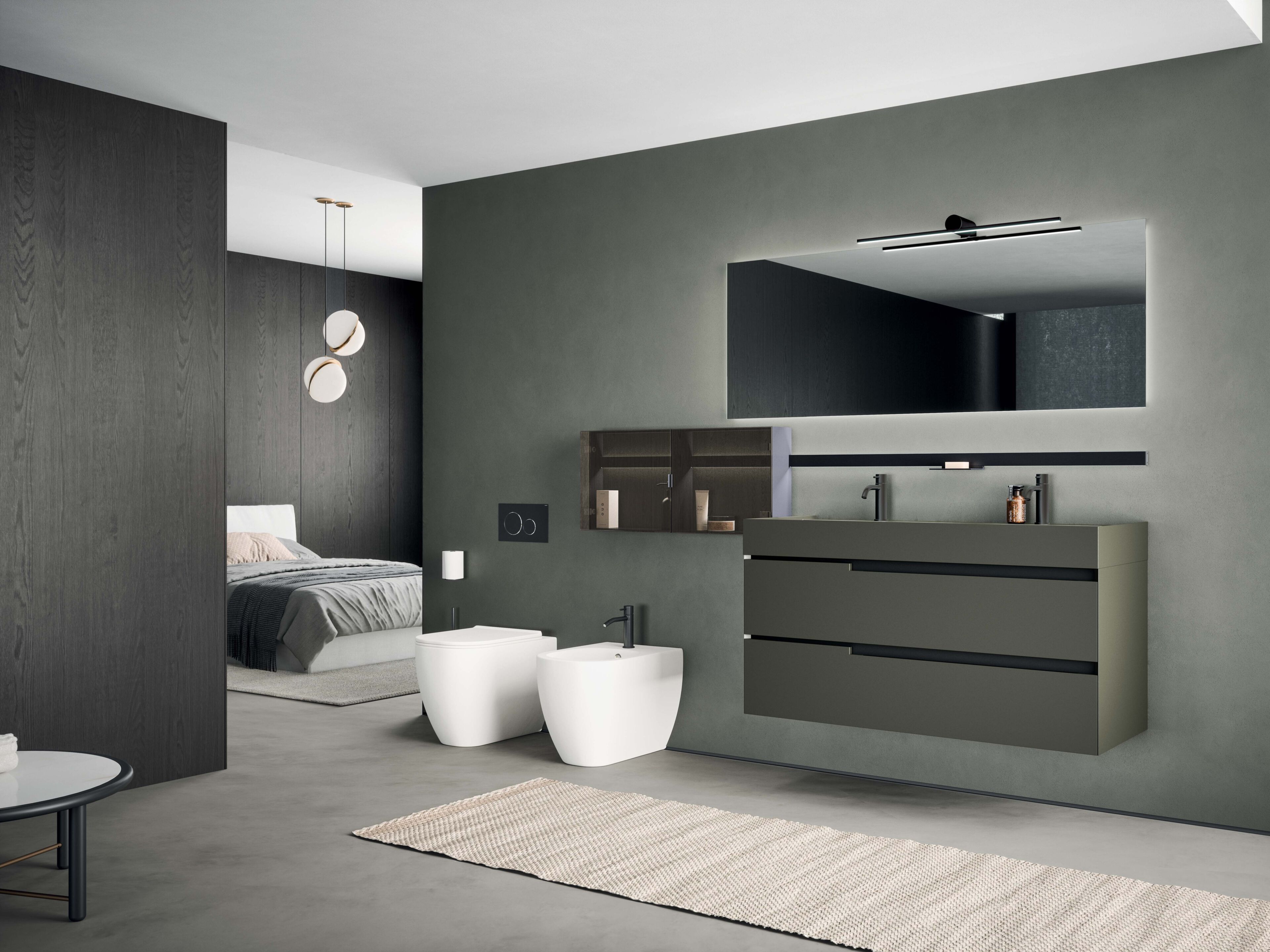 Полная мебель для ванной комнаты OASIS профиль ARCH-00143100