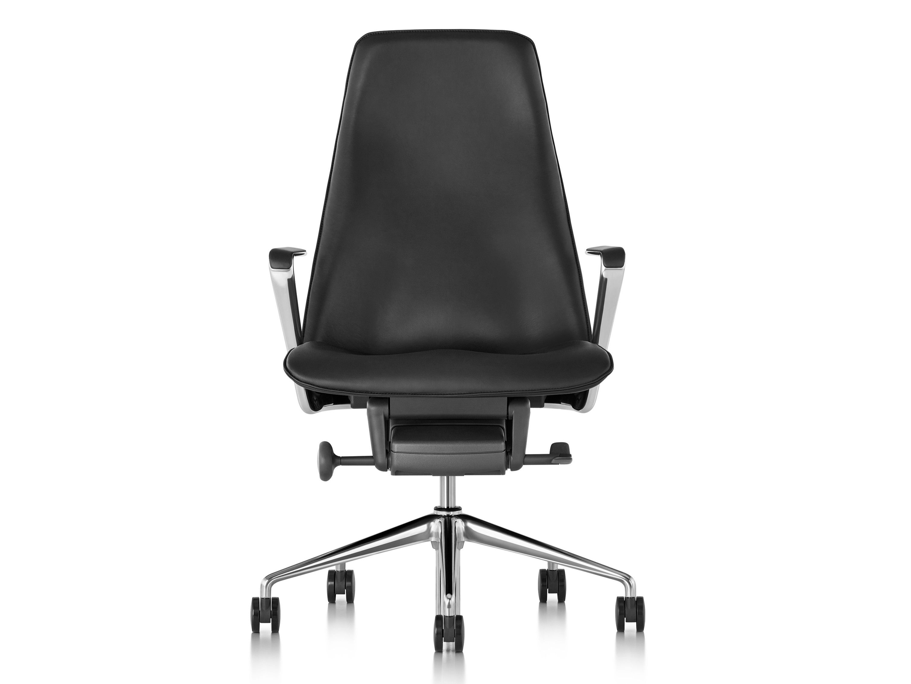 Кожаное вращающееся офисное кресло с высокой спинкой Herman Miller конус ARCH-00106072