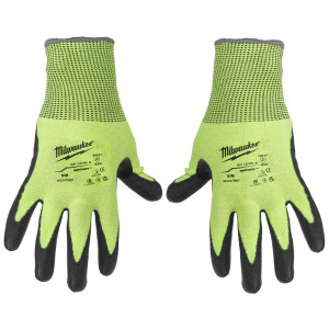 Перчатки трикотажные Milwaukee Hi-Vis Cut level 4/D 8/M 5478070