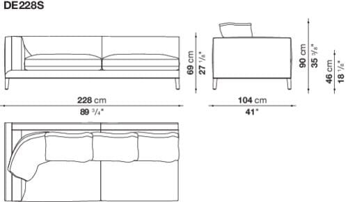 Угловой диван из ткани Maxalto Dives Soft ARCH-00042072 - Вид №27