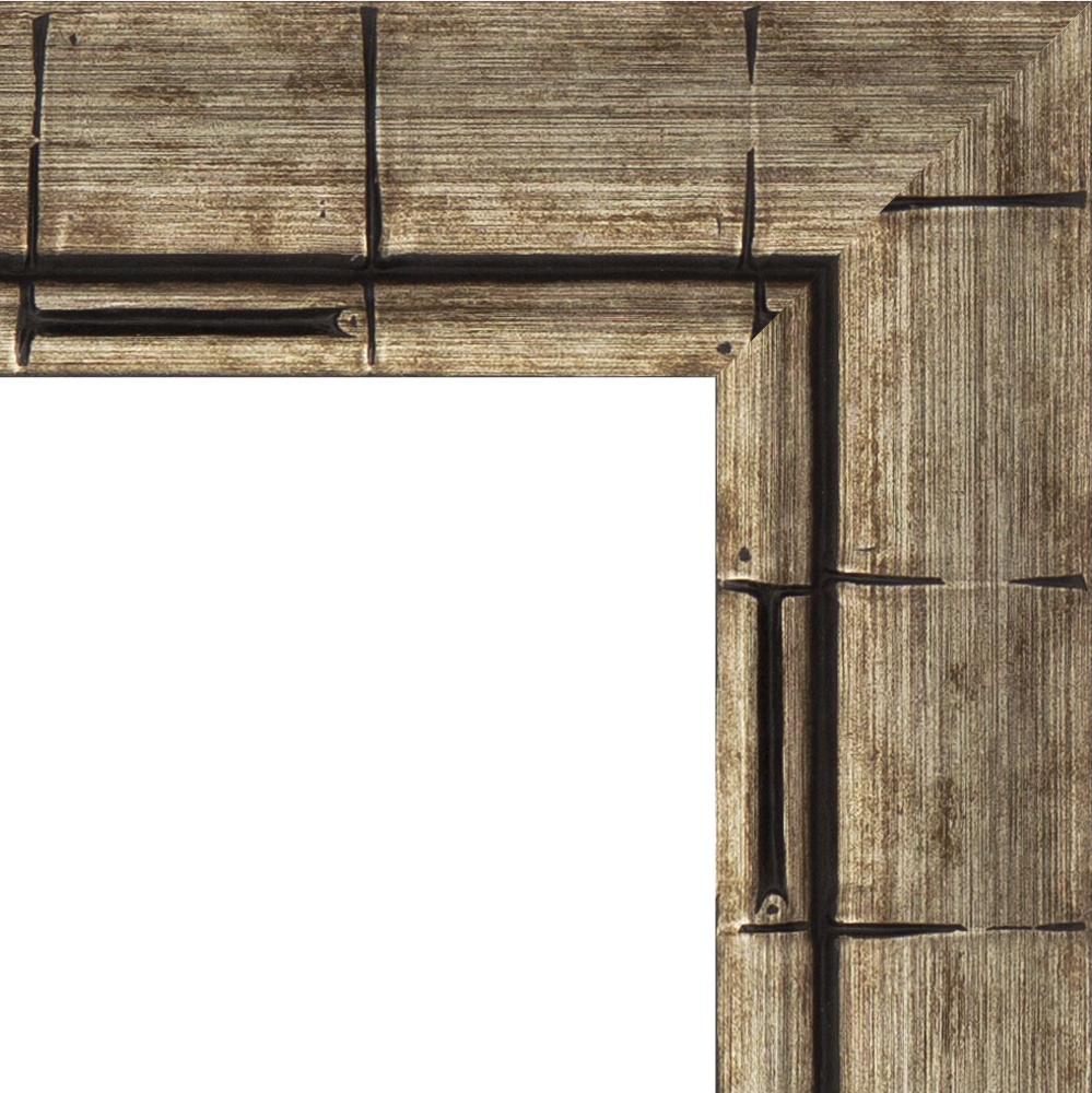 BY 6307 Зеркало напольное с гравировкой в багетной раме - серебряный бамбук 73 mm EVOFORM Exclusive-G floor - Вид №5