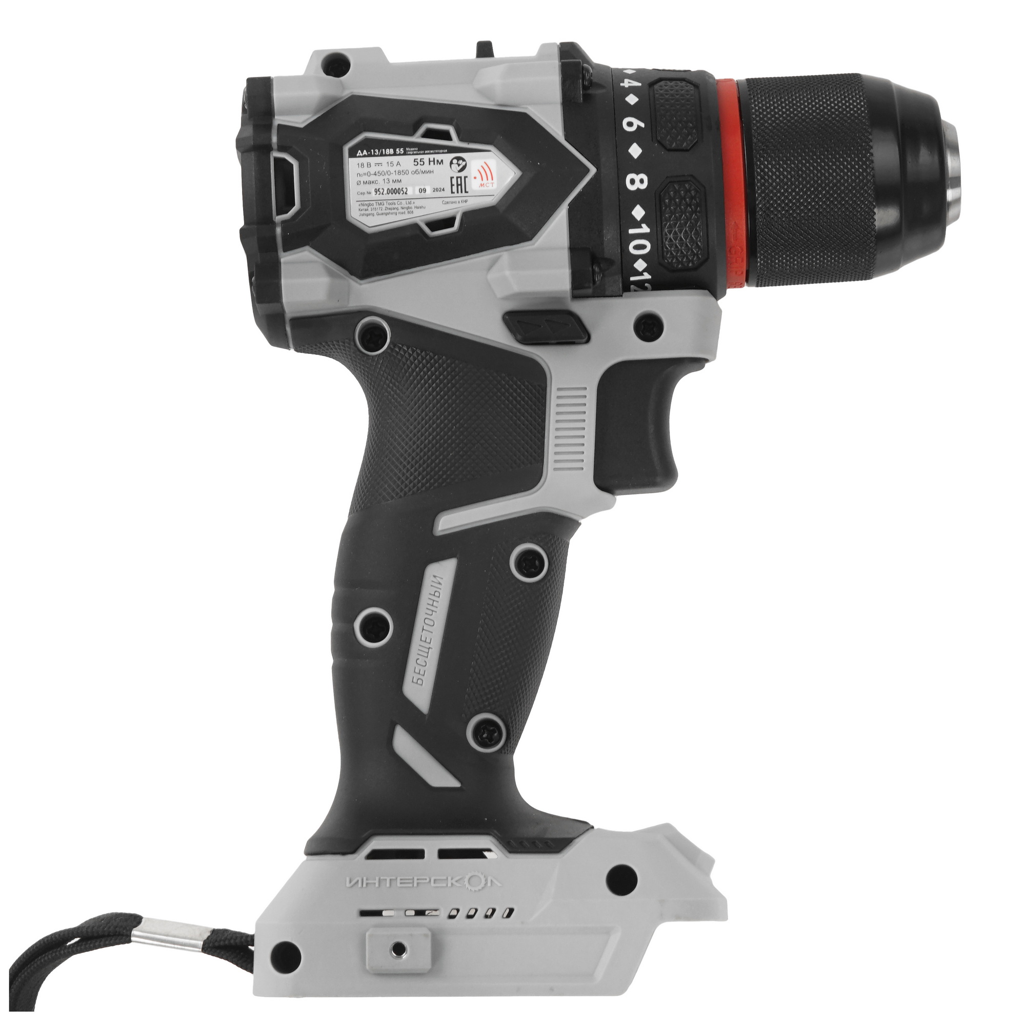 Дрель-шуруповерт Интерскол ДА-13/18В 55   , Без ЗУ, Без АКБ 5630534 STDN-0068944 - Вид №1