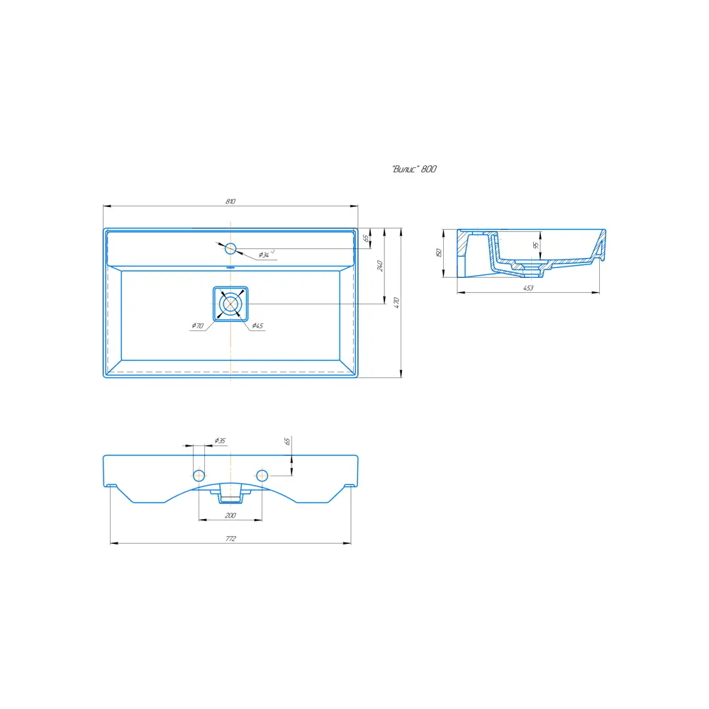 Santreyd Вилис — фарфоровая раковина для столешницы 83601130 STLM-0042366 - Вид №2