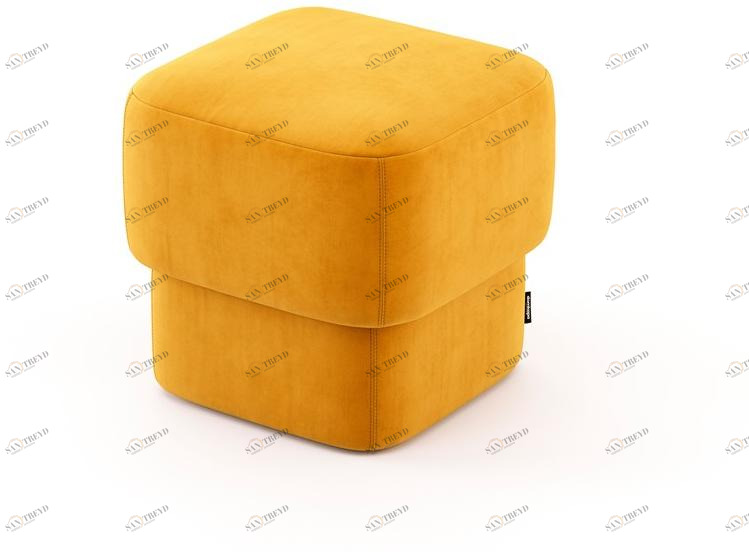 Domkapa Квадратный пуф из бархата  Dkh9 