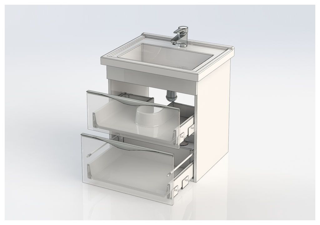 Тумба с раковиной Aquanet Эвора 60 дуб антик 0018300000182322 - Вид №7
