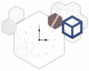 LAS Настенные часы из мдф в современном стиле