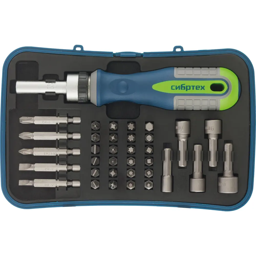 Набор отверток и бит Сибртех 13337 с 35 предметами для профессионального монтажа 84951395 STLM-0057236