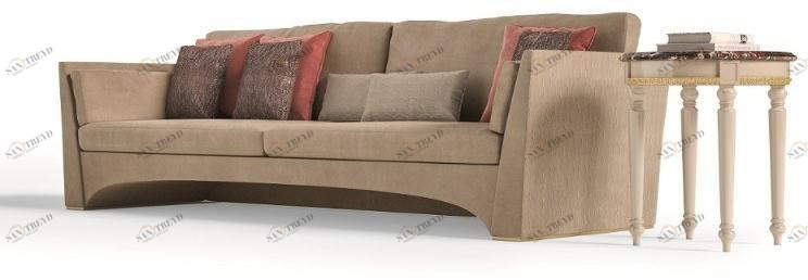 SCAPPINI & C 3-х местный тканевый диван Attitude 3780