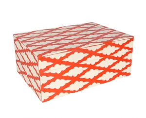 Коробка декоративная белая / красная UNICO  255375 Белый;красный