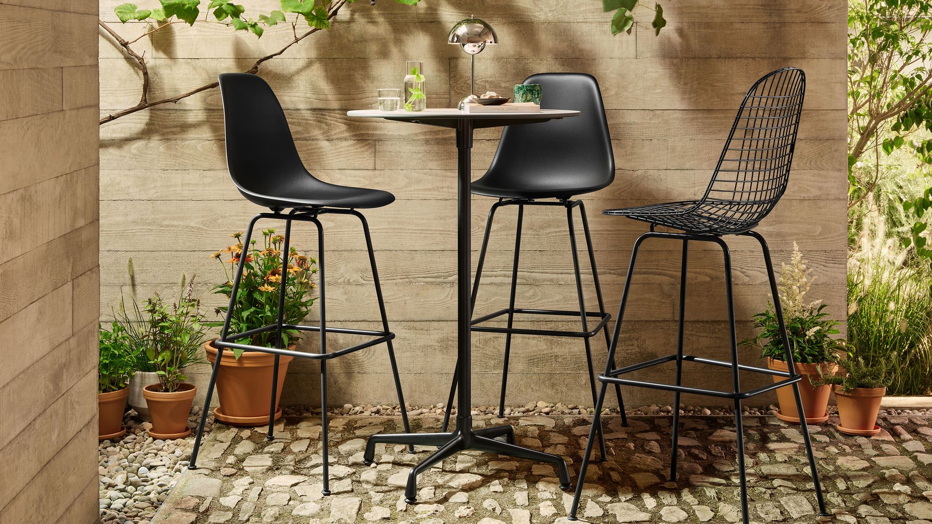 Высокий металлический стул VITRA Wire Chair ARCH-00012864 - Вид №1