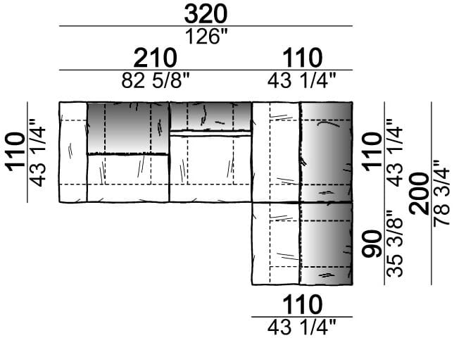 Секционный кожаный диван Arketipo CRAZY DIAMOND ARCH-00133462 - Вид №55