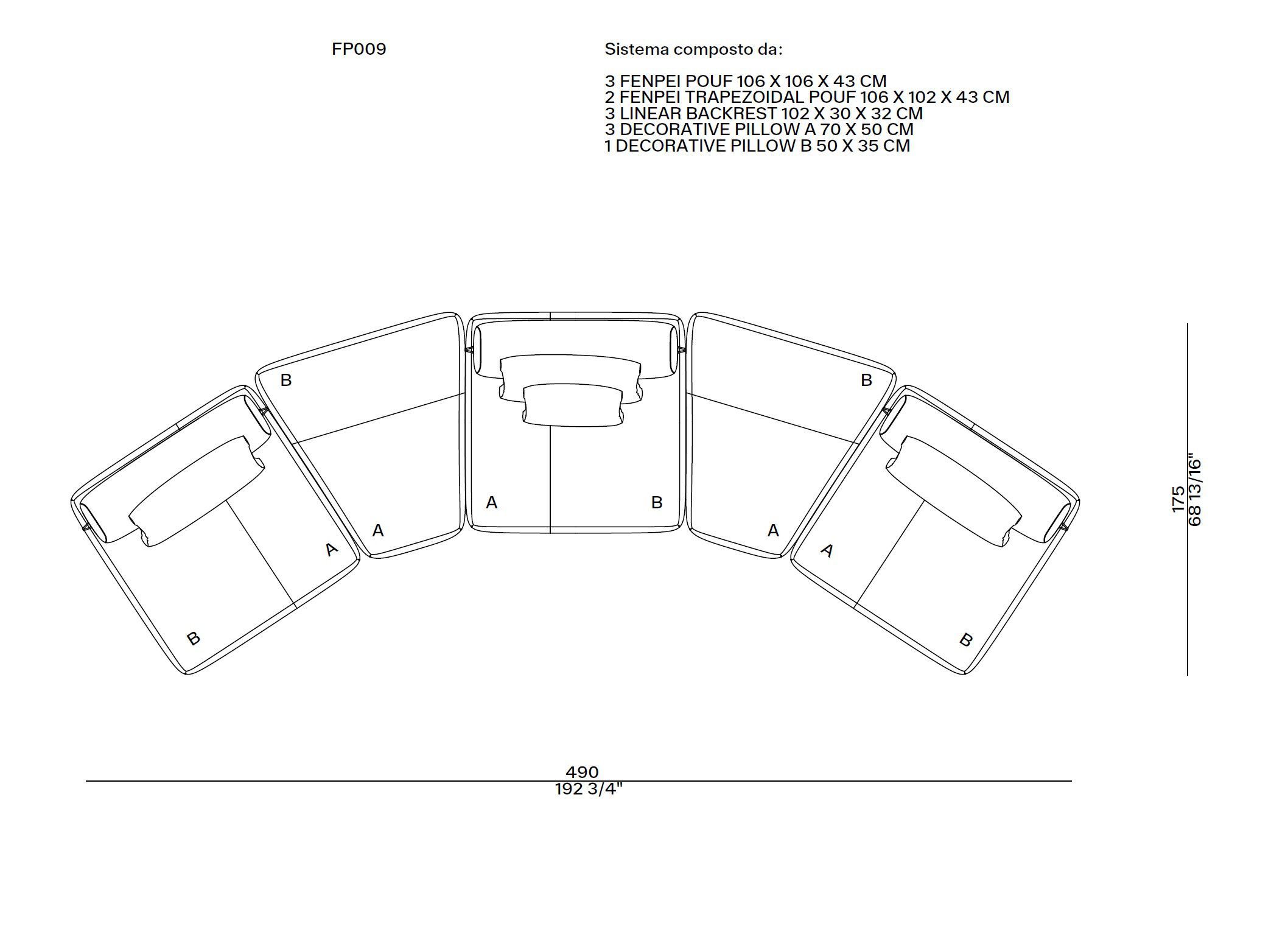 Модульный диван Paolo Castelli Акварель ARCH-00080533 - Вид №5