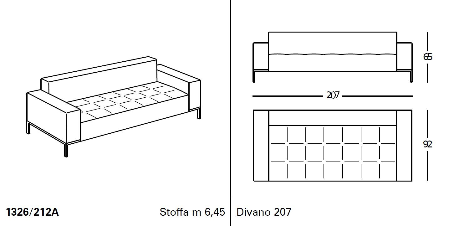 Ткань диван Zanotta ARCH-00140437 - Вид №8