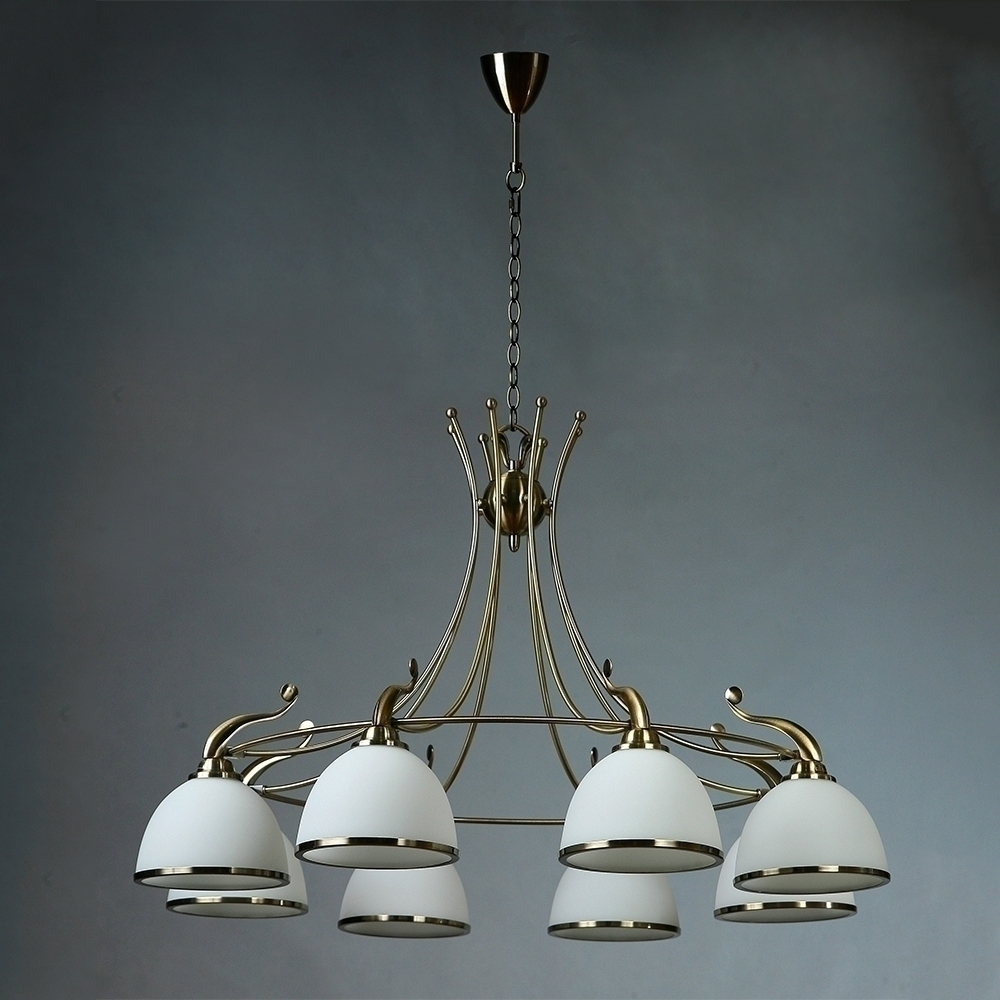 096522 Люстра Brizzi 8L MACA/008 бронзовая Mantra 02401 