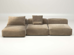 Модульный диван с полуостровом