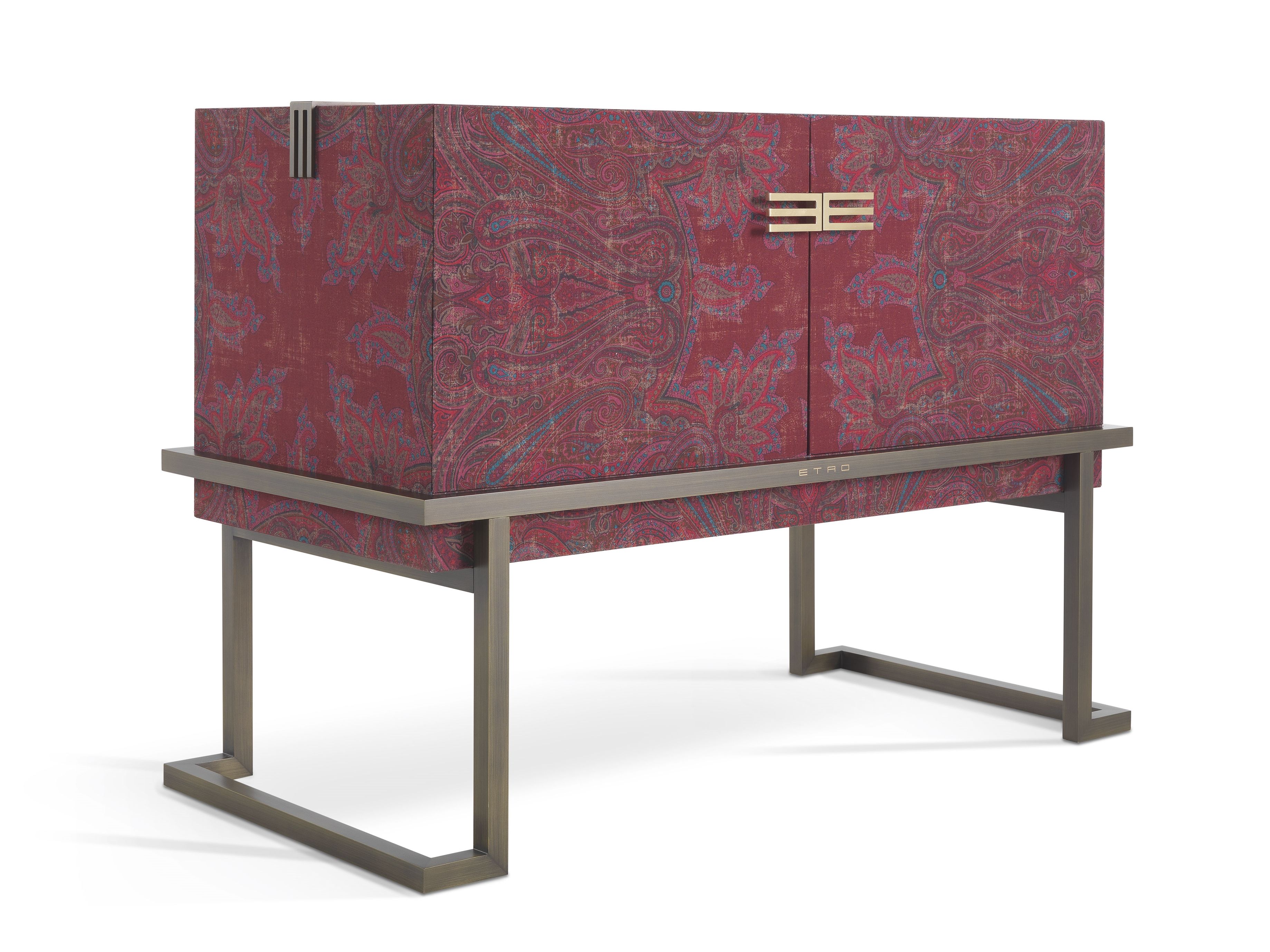 Шкаф с распашной дверью из металла и ткани ETRO Home Interiors Калькутта ARCH-00091670 - Вид №1