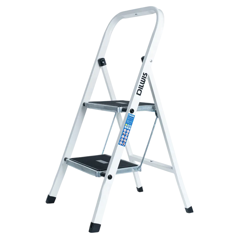 Стремянка стальная DILWIS 2 ступени 511-2LM, максимальная нагрузка 150 кг STLM-2029983