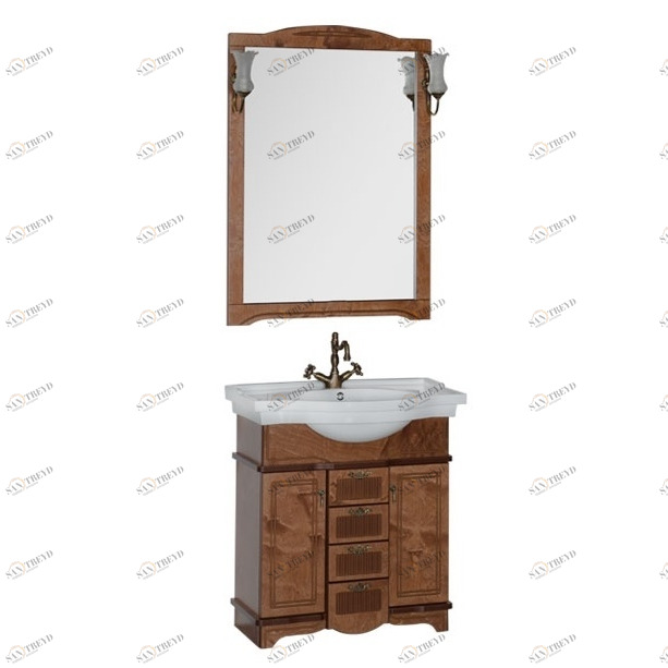 Комплект мебели Aquanet Луис 80 темный орех 00173189