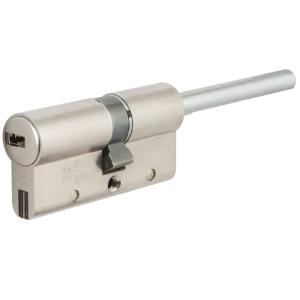 Цилиндр Cisa AP4S 0P3S7-87.12, 55x10x25 мм, ключ/шток, цвет никель, без вертушки