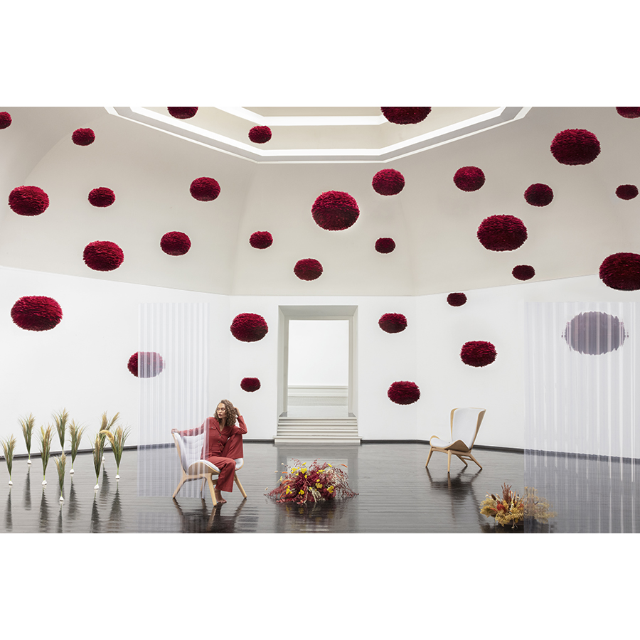 2022 Плафон , eos mini, D35 см, красный UMAGE  - Вид №4