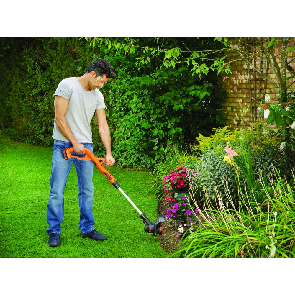 Триммер аккумуляторный Black&Decker ST182320 18 В 1x2 Ач АКБ и ЗУ входит в комплект BLACK + DECKER STLM-2068489 - Вид №10