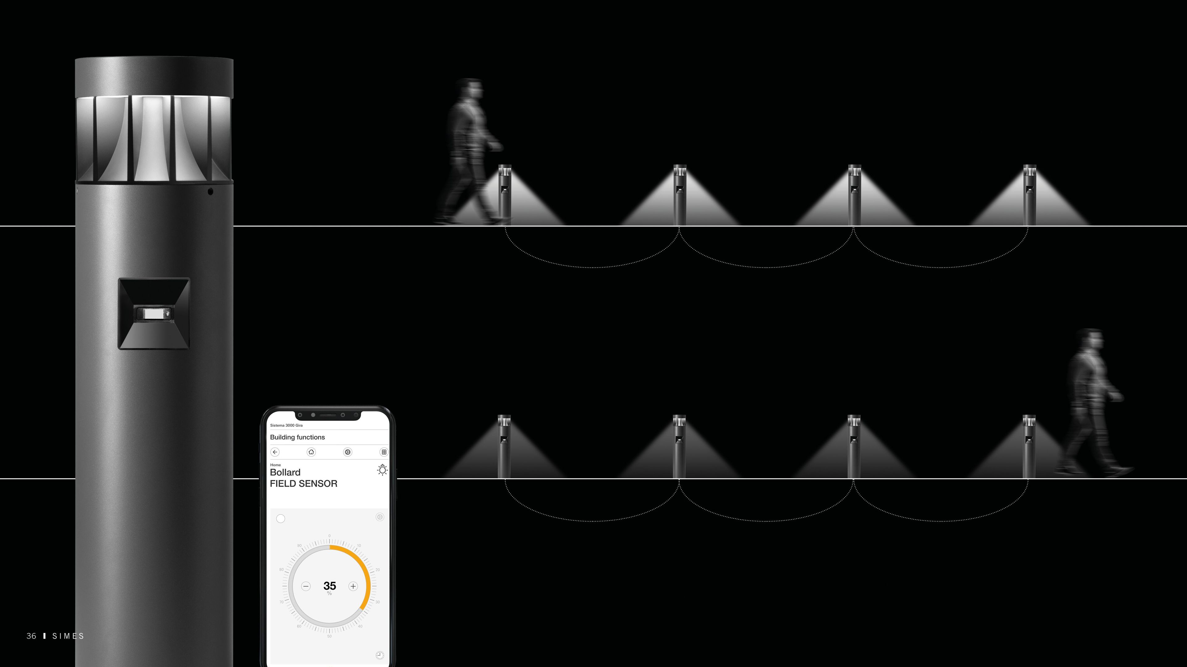 Алюминиевый светодиодный световой столб SIMES Field ARCH-00023214 - Вид №6