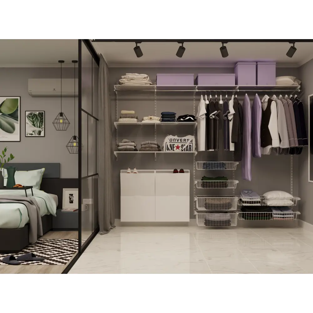 LARVIJ Держатель для гардеробной штанги - белый металл 13909475 STLM-0003997 - Вид №3