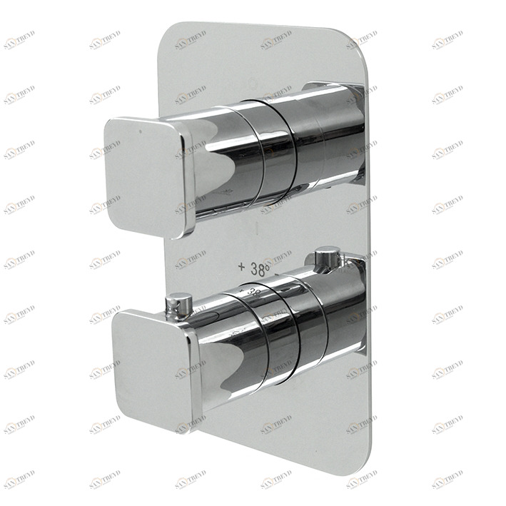 Внешний компонент термостатического смарт-бокса.  Forma oval NOKEN 100140128  CHROME 