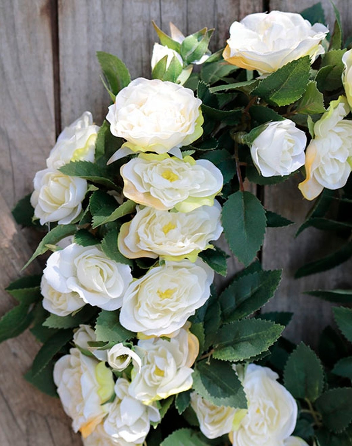 2617 778 a2 Искусственный венок из роз, Ø 30 см, бежево-белый H-andreas 