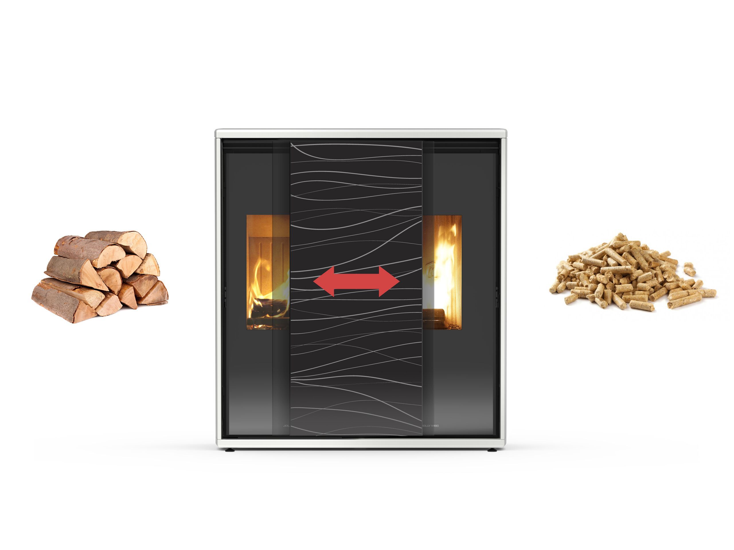 Комбинированная печь для древесных гранул Jolly Mec воздушные системы ARCH-00044495 - Вид №2