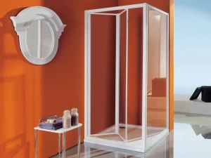 Samo Душевой уголок угловой с поддоном с откидной дверцей Dinamica