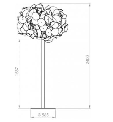 Металлический торшер Green Furniture Concept бесшовные ARCH-00152952 - Вид №4