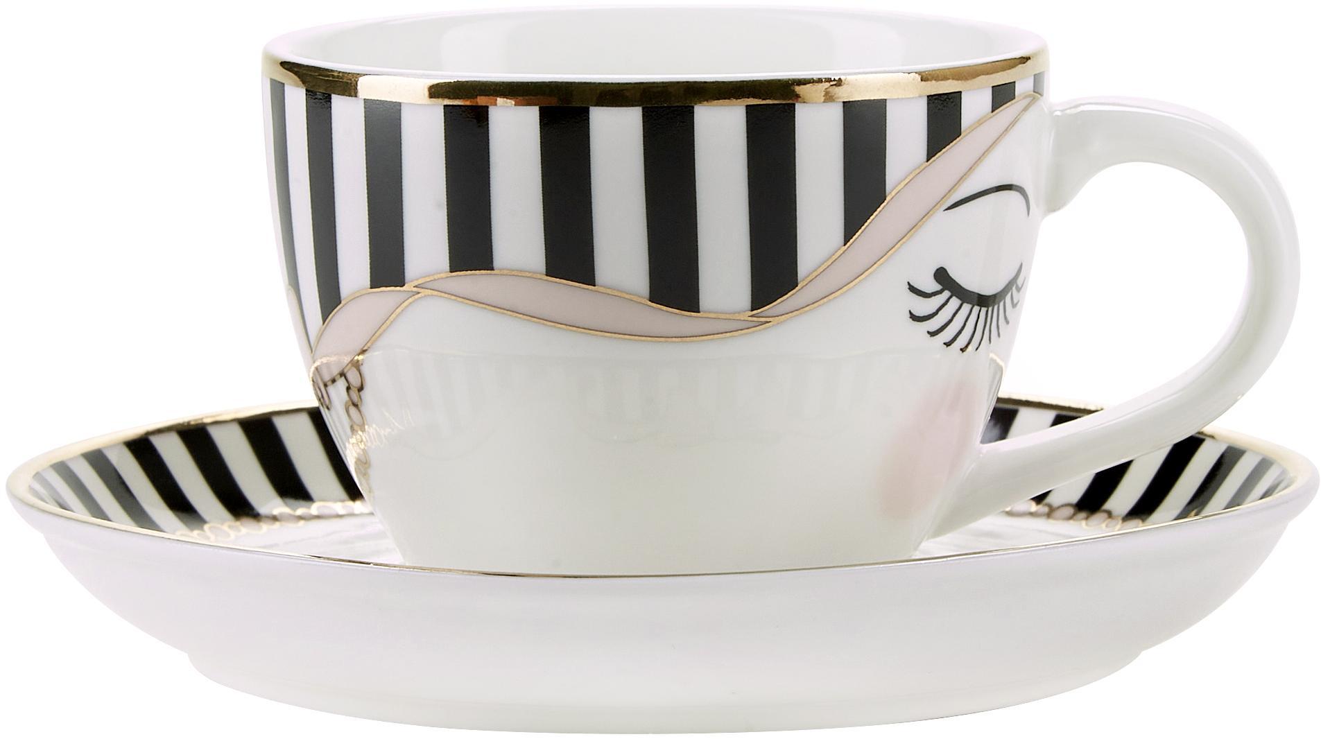 Чашка для эспрессо с блюдцем Сlosed eyes Miss Etoile 4971831