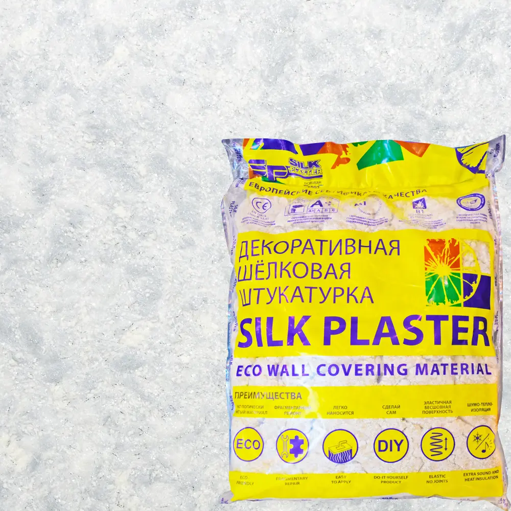 Жидкие обои Silk Plaster Эко Лайн 756 1 кг цвет белый 82453431 STLM-2099436 