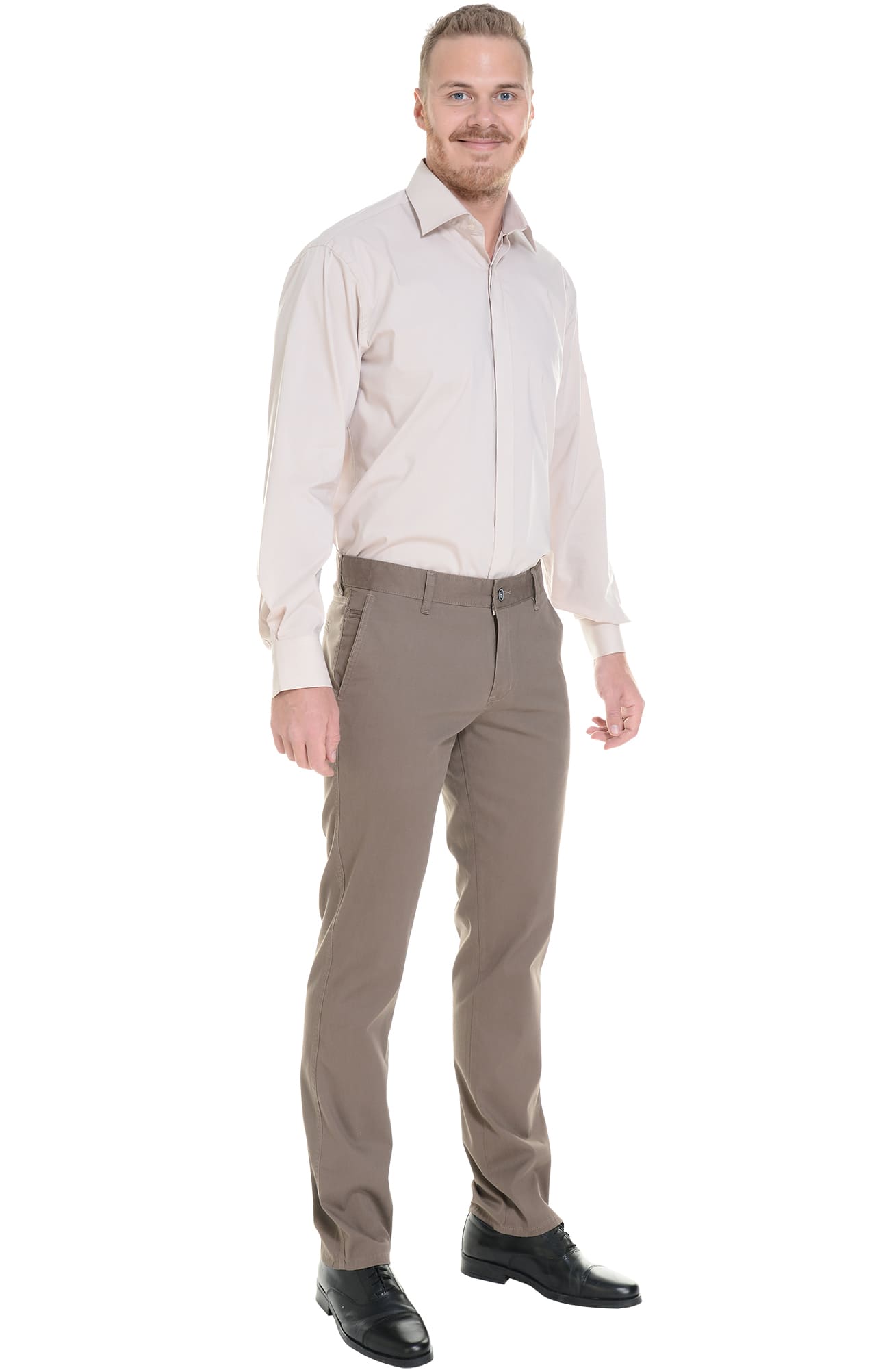 68246 Брюки  мужские chocolate (коричневые) El-Risto  Одежда для официантов  размер 50/170-176  - Вид №8