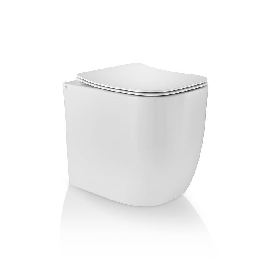 S591T0R0V7.101 Приставной унитаз напольный A. e T. Italia QUO Белый матовый AeT ITALIA