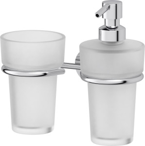 NOS 008 Держатель со стаканом и дозатором жидкого мыла FBS Nostalgy