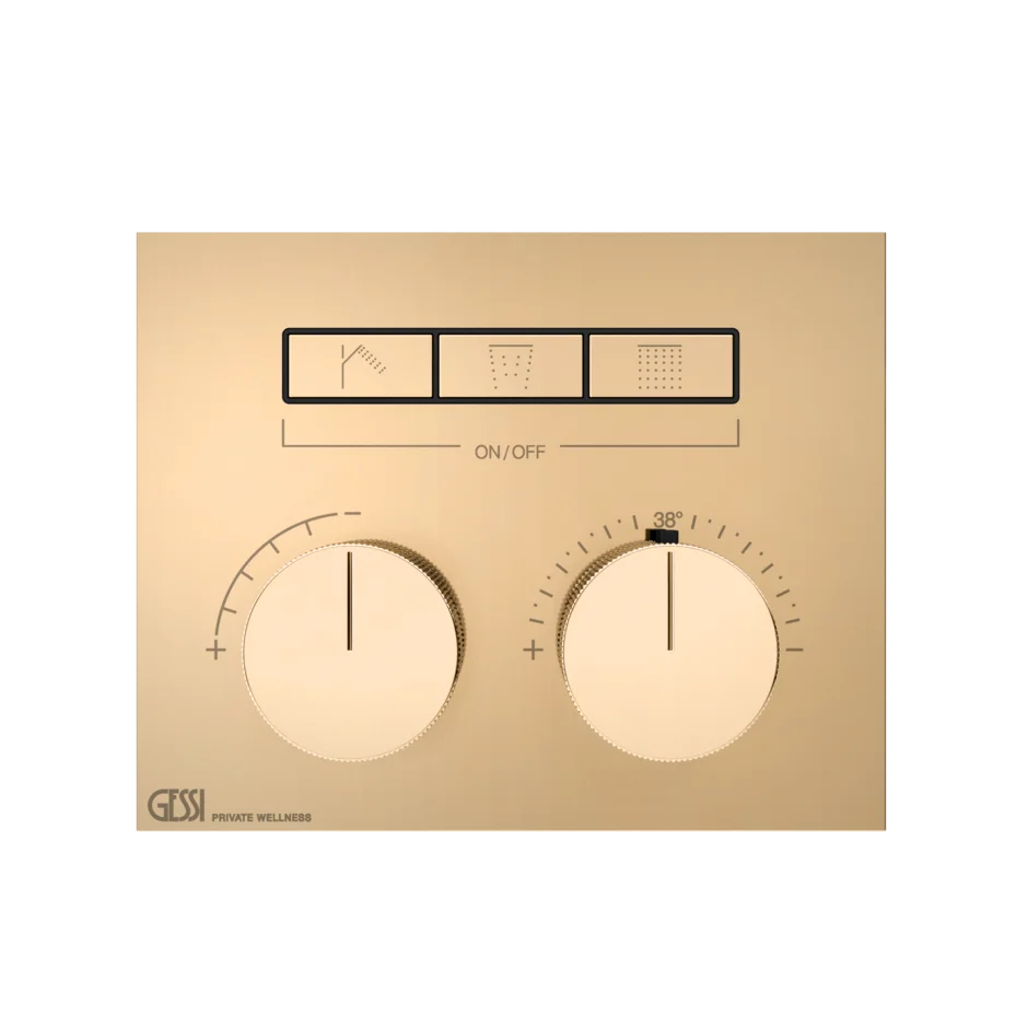 Смеситель для душа 63006 735 Gessi Hi-fi ТЕПЛАЯ БРОНЗА PVD 63006735