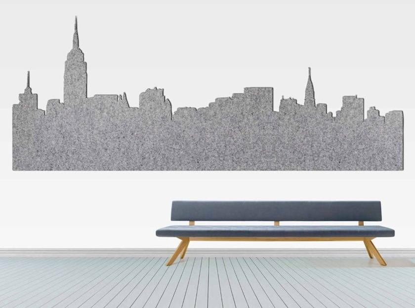 Slalom Акустическая стеновая панель из ткани Felt sun-id-1414541 - Вид №7