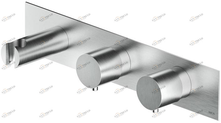 MGS Душевой набор из нержавеющей стали на 3 отверстия Minimal sun-id-1446739
