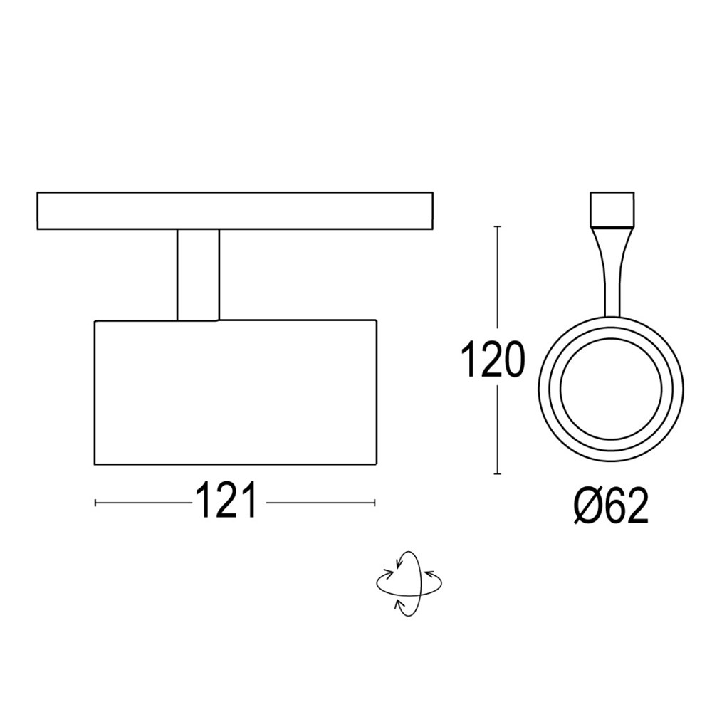 Point EVO 1A Ghidini Point Evo Track Adapter .01 Белый (Матовый)  - Вид №1