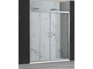 Хрустальная ниша душевая кабина с раздвижной дверью