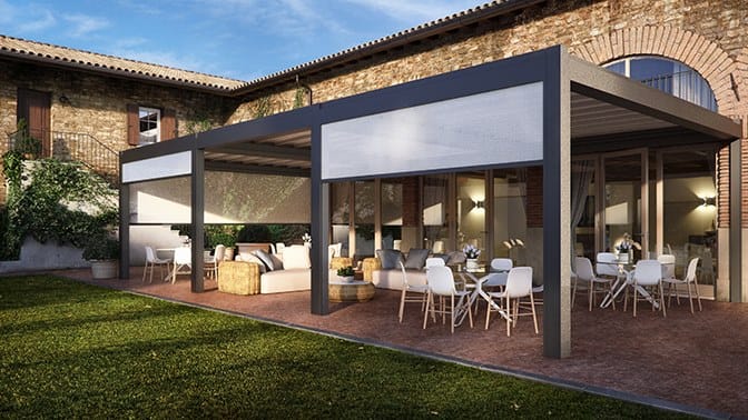 Алюминиевая беседка Pratic Hi Pergolas ARCH-00119664 - Вид №3