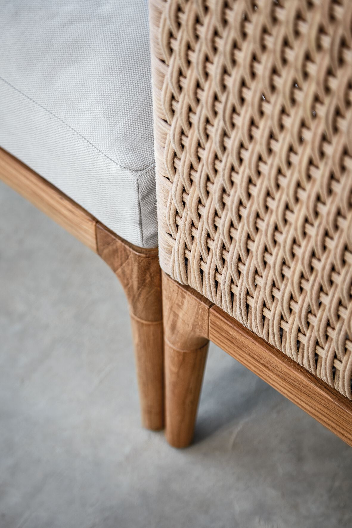 Плетеный и тканый модульный садовый диван Gloster ARCH-00081023 - Вид №7