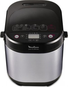 OW240E30 Хлебопечь / 12 прогр., макс.вес выпечки 1000 г, 720 вт, нерж.сталь/черный Moulinex