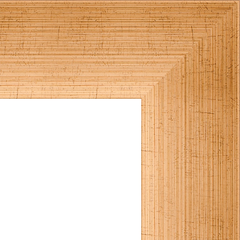 BY 1363 Зеркало с фацетом в багетной раме - травленое золото 87 mm EVOFORM Exclusive - Вид №4