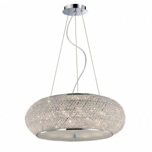 Подвесной светильник Ideal Lux Pasha SP10 Cromo IDEAL LUX ДИЗАЙНЕРСКИЕ, PASHA CROMO 072727 Хром