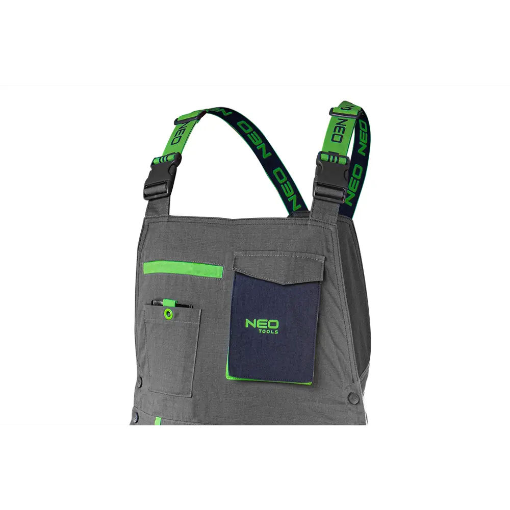 Полукомбинезон рабочий Neo Tools Premium серый размер M рост 178-181 STLM-2000080 - Вид №1